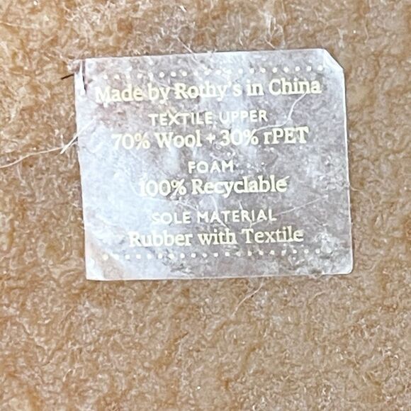 Rothy's The Scuff Slipper Nutmeg Textile Shearling Loafers Flat Women’s US 6 - Picture 7 of 11